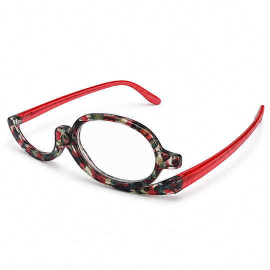Melanie Makeup Reading Glasses - Red banner