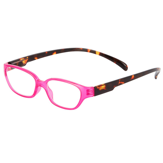 Victoria Neck Hanging Readers - Pink banner
